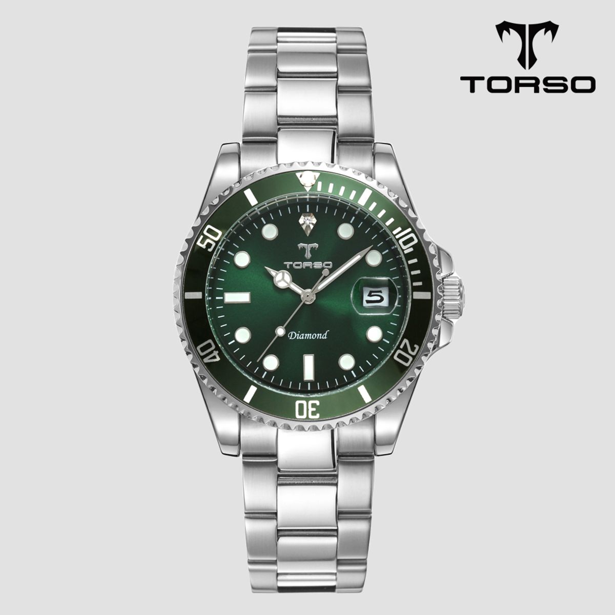 토르소(TORSO) T502M-SGS 이카로스 다이아몬드 워치 남성 메탈 밴드 시계