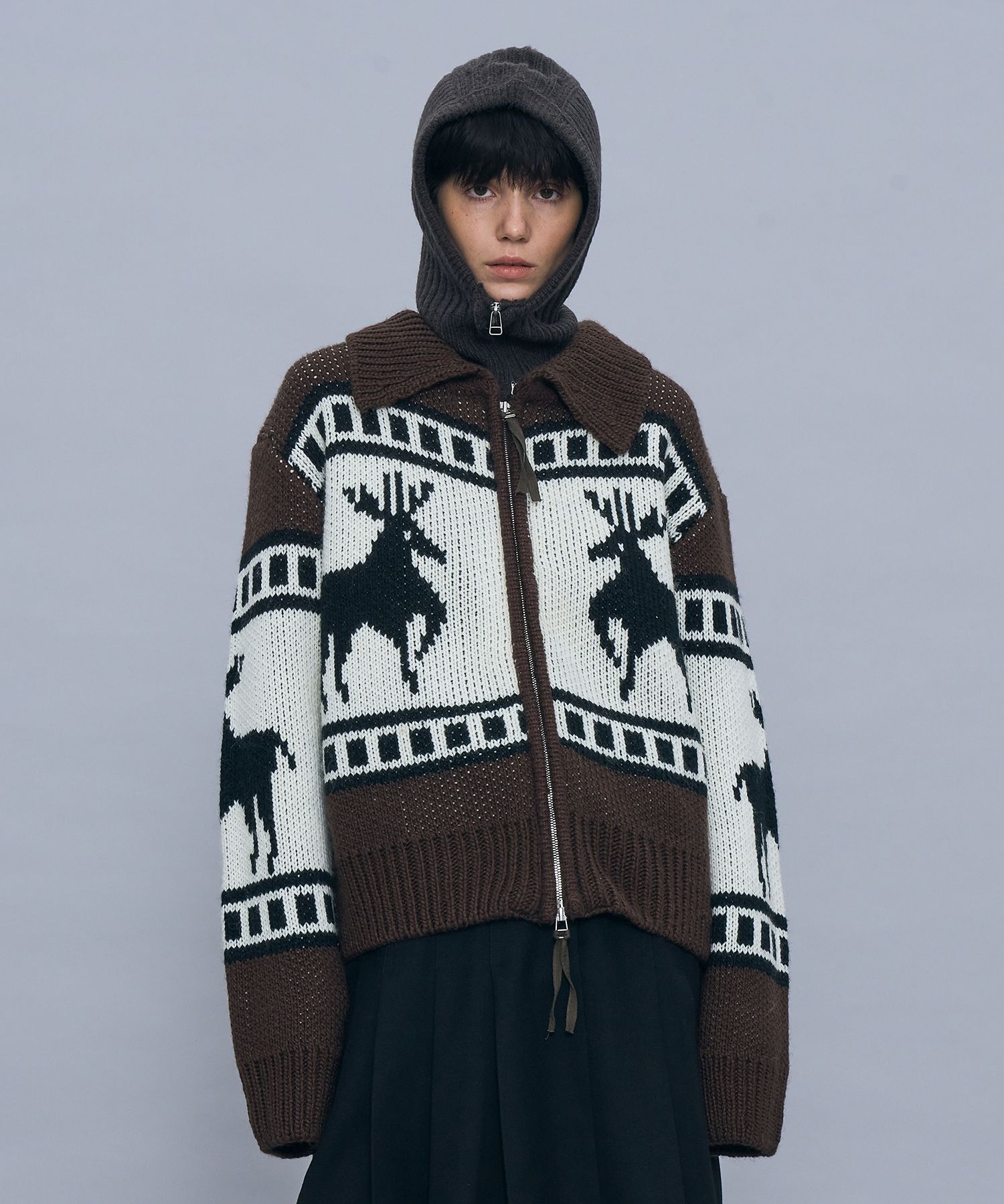 【PARTIMENTO】COWICHAN KNIT ZIP-UP CARDIGAN 8color /大人気 PARTIMENTO