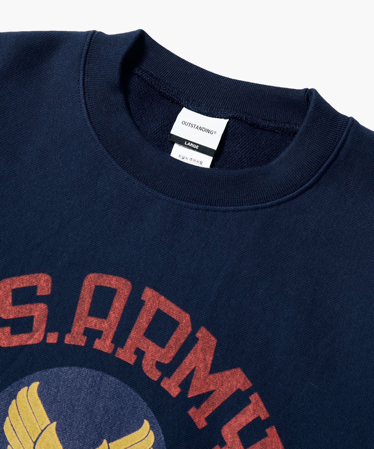 아웃스탠딩(OUTSTANDING) MIL SWEAT(US ARMY)_NAVY