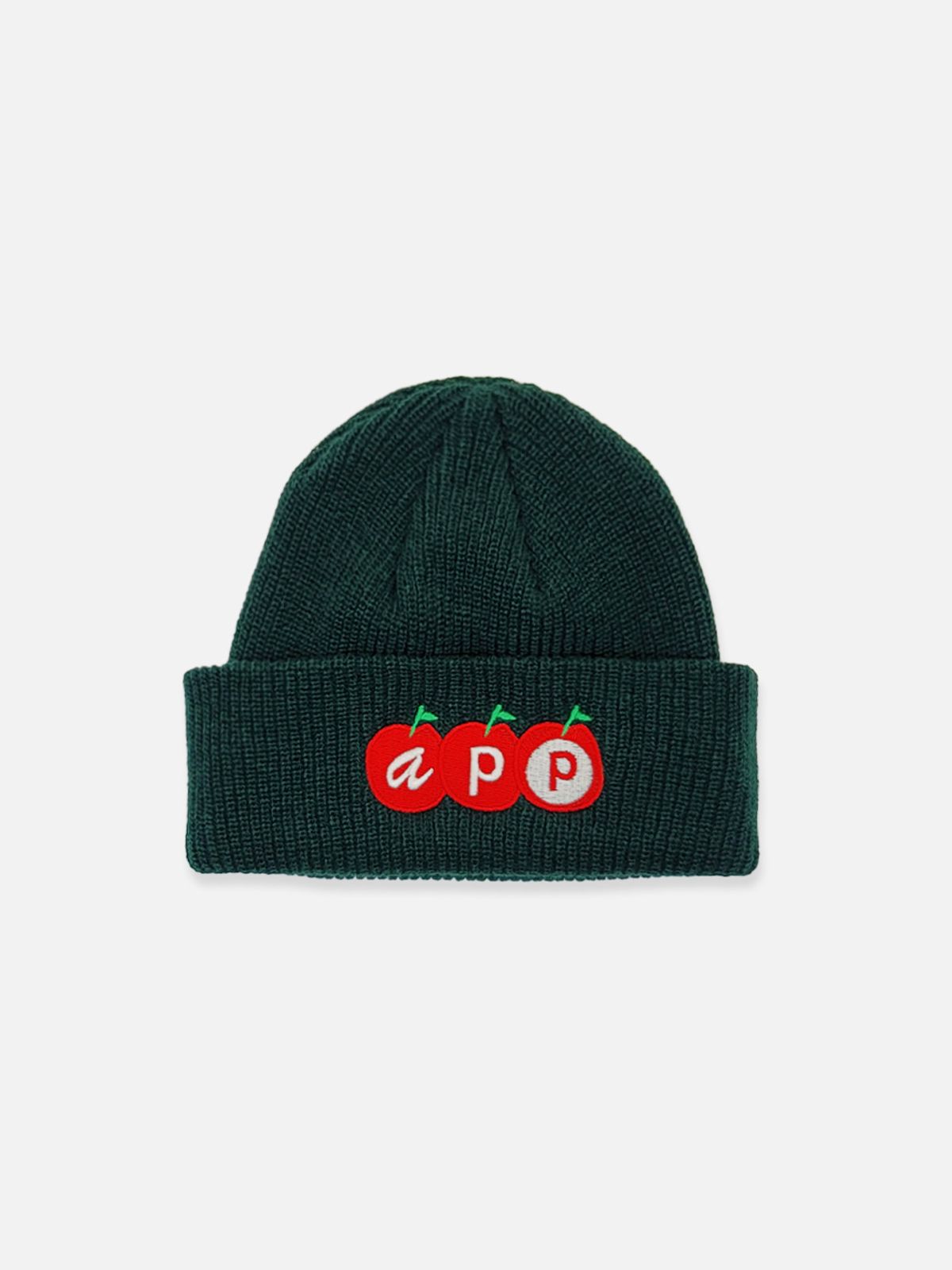 베지터블테이블(VEGETABLE TABLE) APPLE Short Beanie Black
