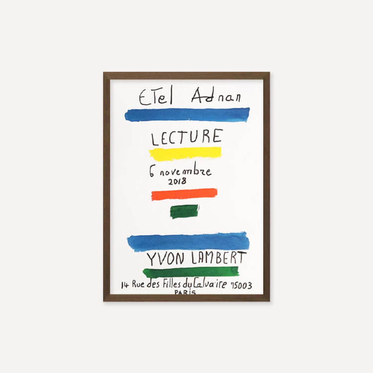 그릿시즌(GREET SEASON) 에텔 아드난 LECTURE (액자 포함)