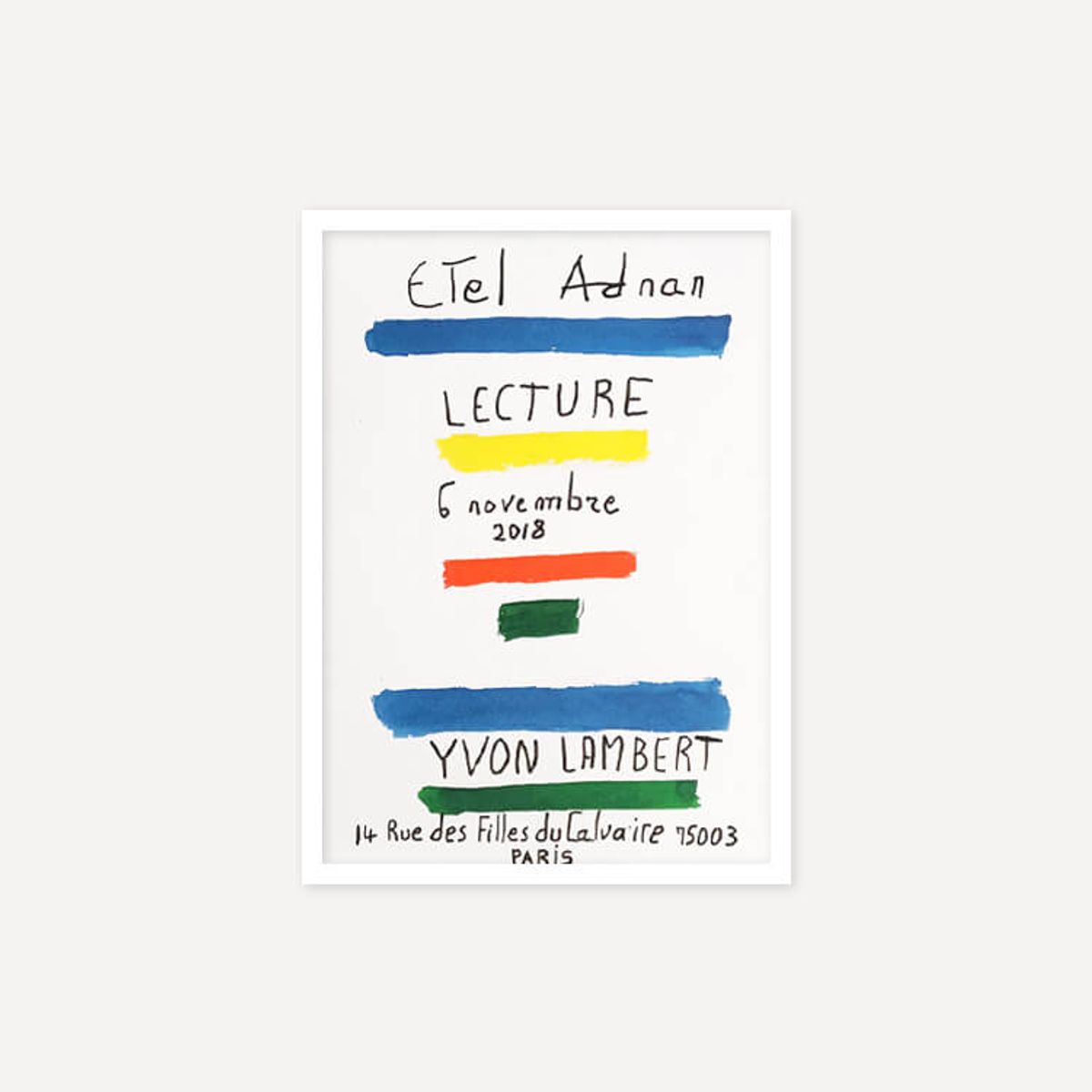 그릿시즌(GREET SEASON) 에텔 아드난 LECTURE (액자 포함)