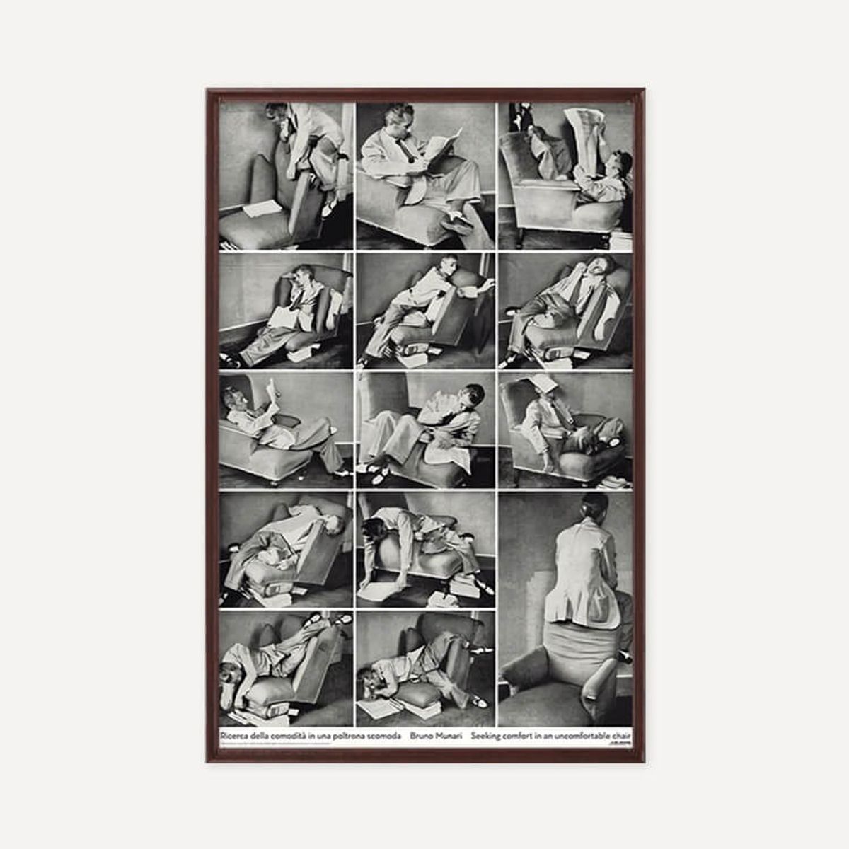 그릿시즌(GREET SEASON) 브루노 무나리 Seeking comfort in an uncomfortable chair (액자 포함)