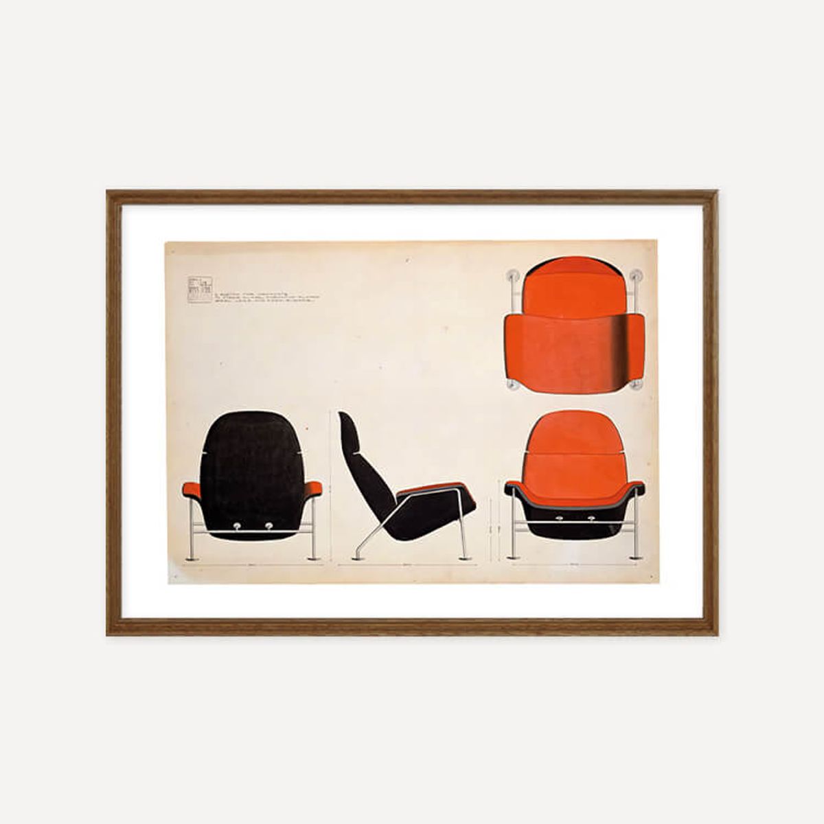 그릿시즌(GREET SEASON) 핀 율 Press I, Red chair, 1964 (액자 포함)