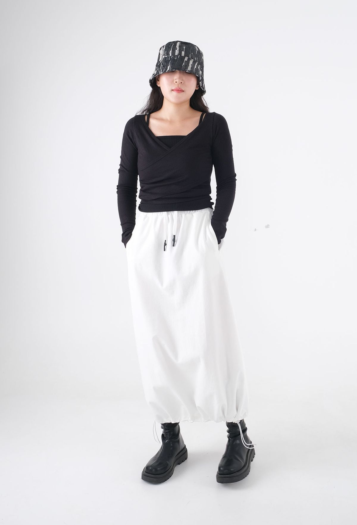 아블라 푸데티(ABLA PUDETI) 롱 스트링 밴드 스커트