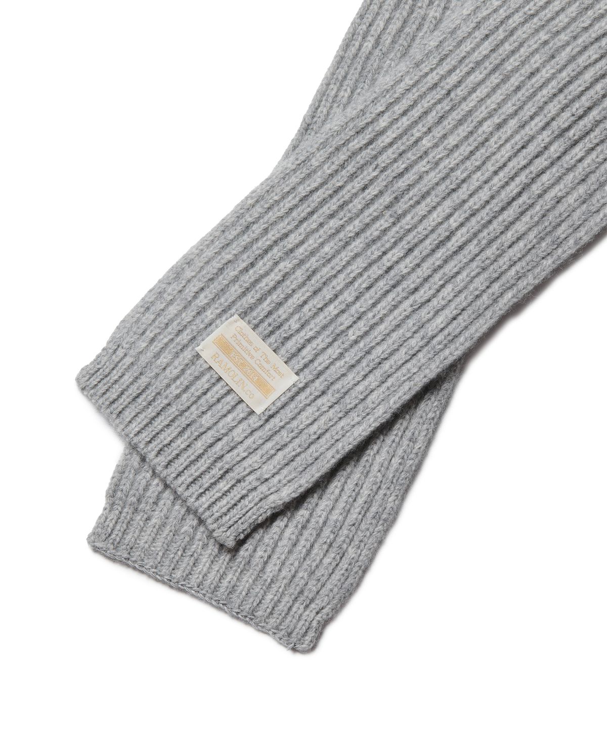 라모랭(RAMOLIN) Wool Knit Muffler Mellow Gray