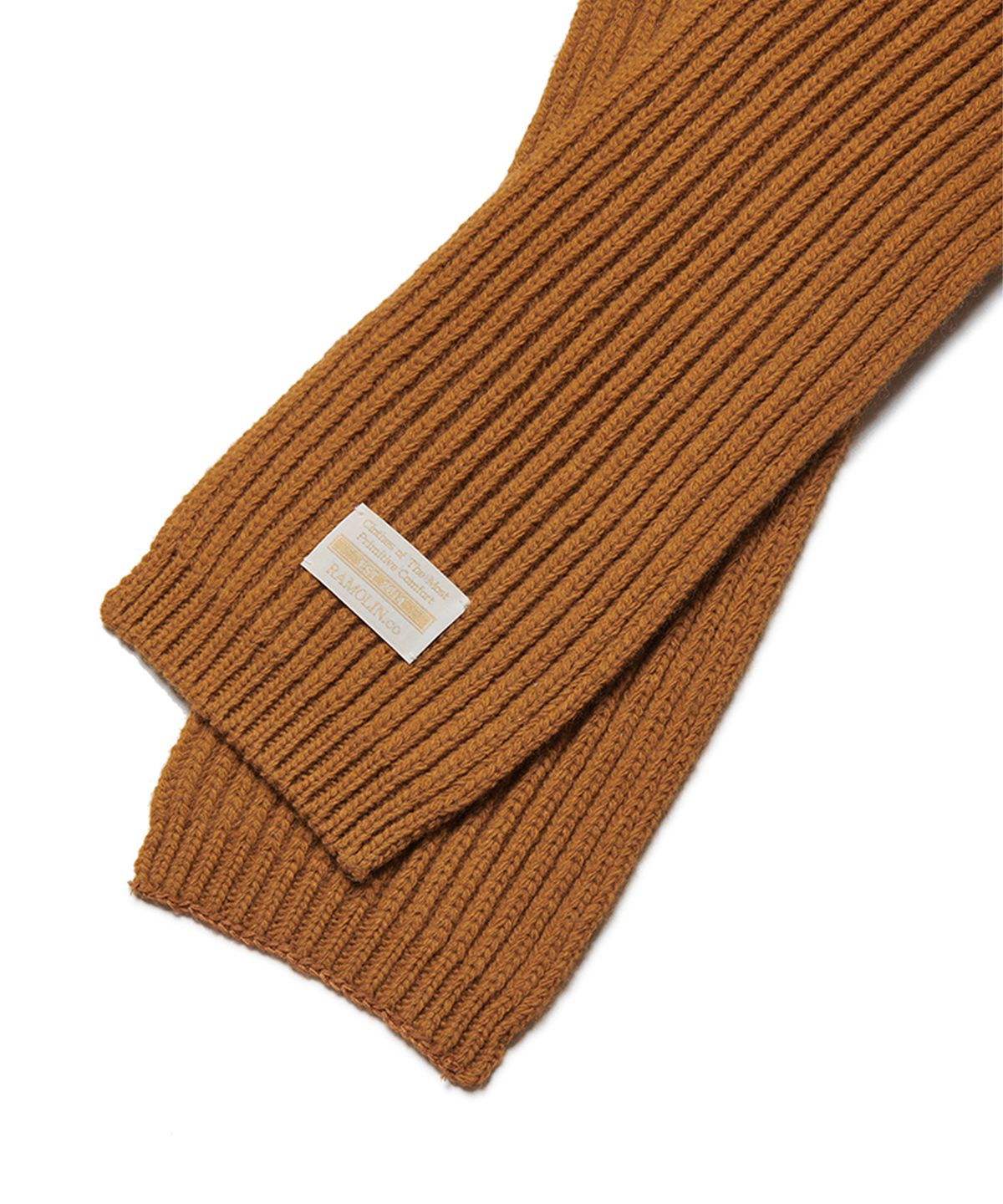 라모랭(RAMOLIN) Wool Knit Muffler Maple