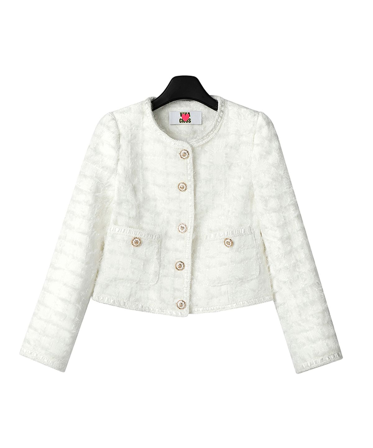 어반드레스(AVANDRESS) WHITE TWEED CROPPED JACKET