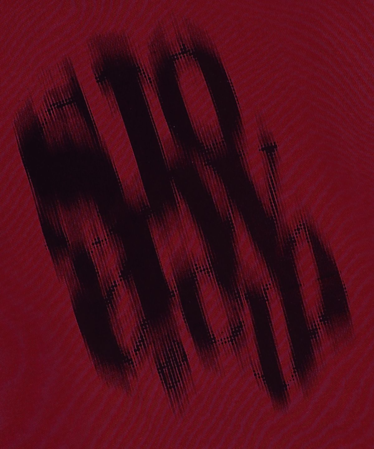 슬로우애시드(SLOWACID) 블러리 로고 스웨트셔츠 [버건디]