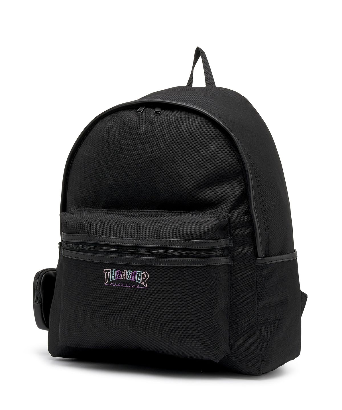 트레셔(THRASHER) 매거진 로고 포켓 백팩 28L 블랙/멀티