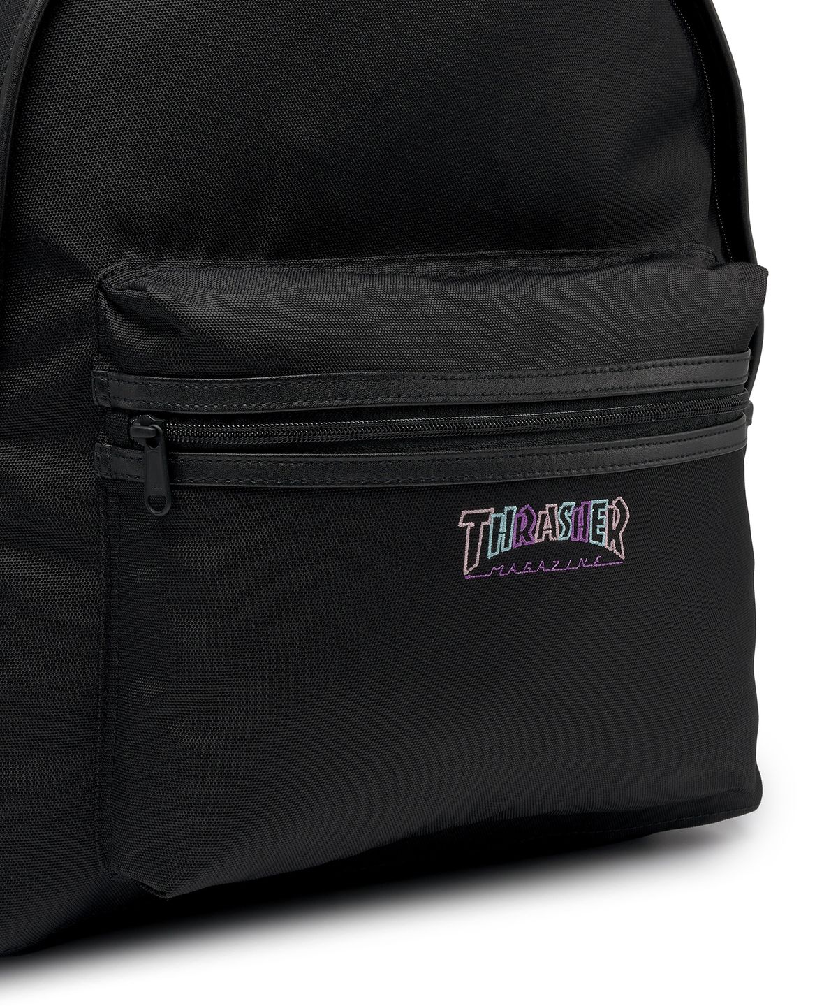 트레셔(THRASHER) 매거진 로고 포켓 백팩 28L 블랙/멀티