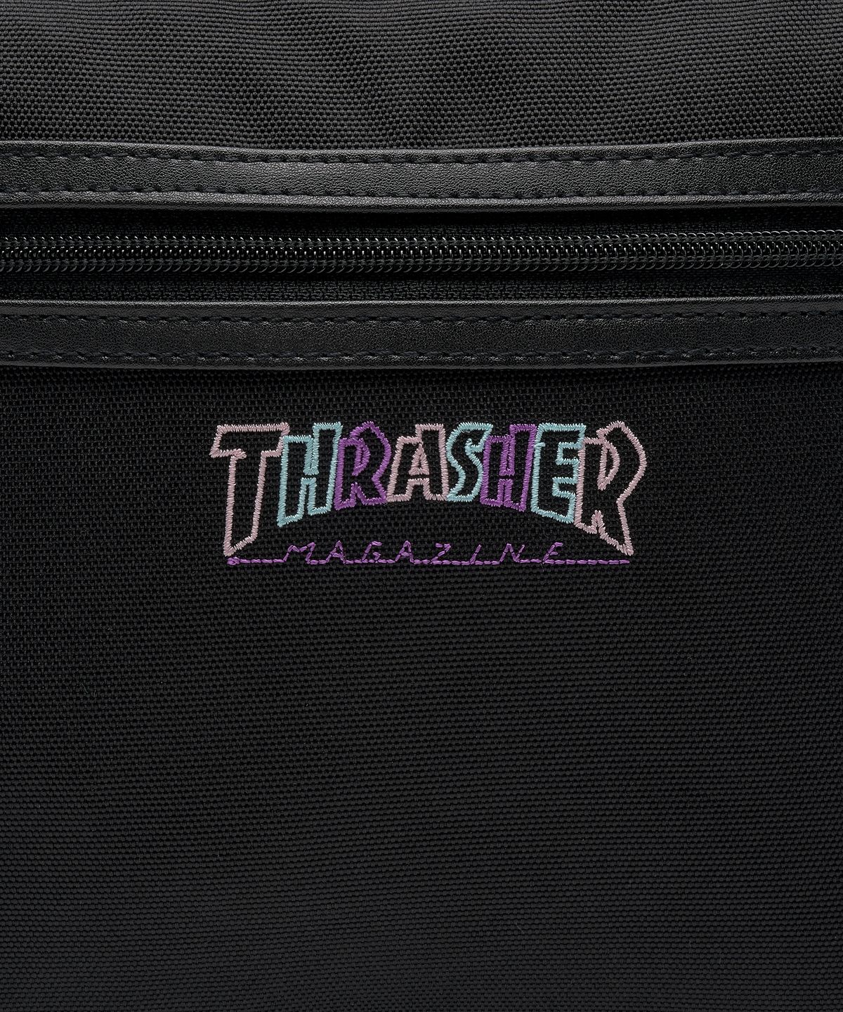 트레셔(THRASHER) 매거진 로고 포켓 백팩 28L 블랙/멀티