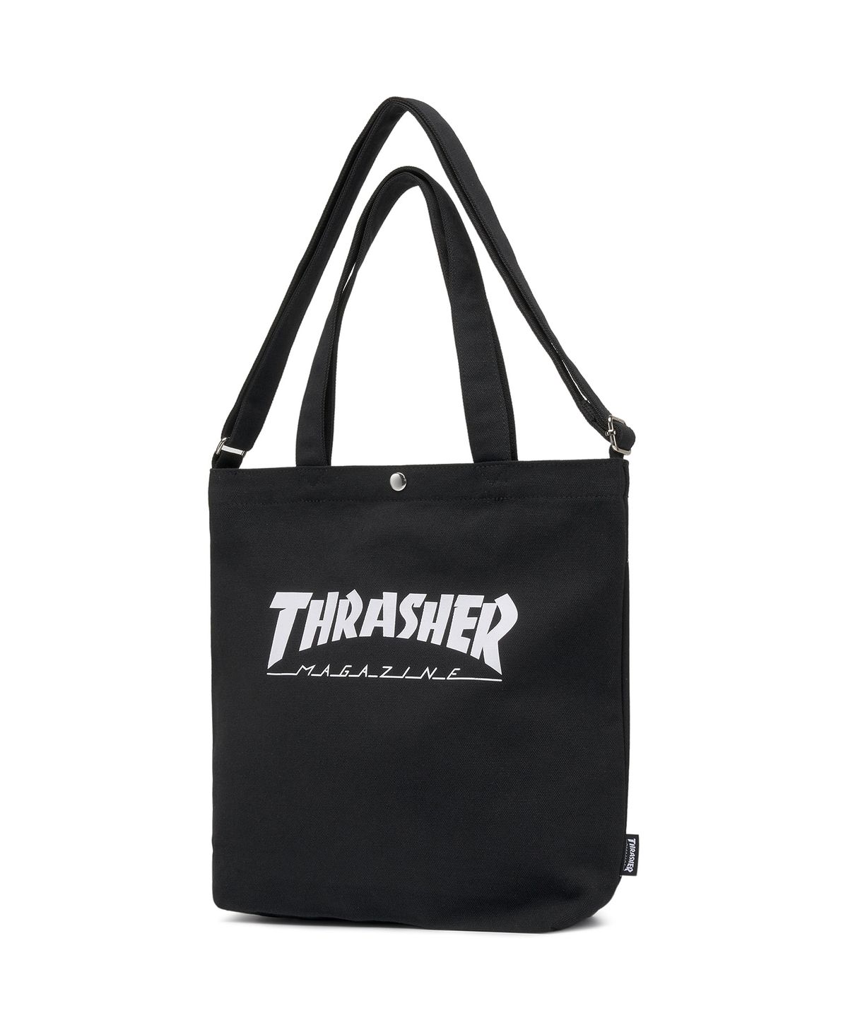 트레셔(THRASHER) 매거진 로고 투웨이 토트백 블랙