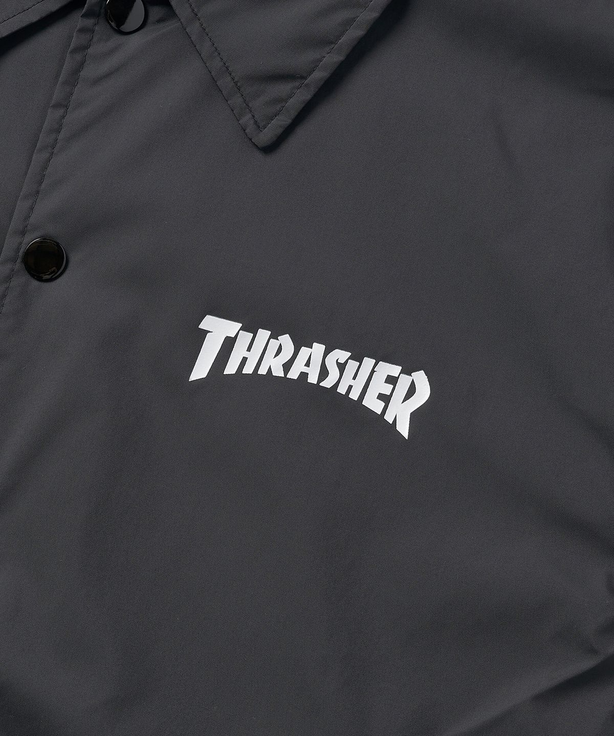 트레셔(THRASHER) 매거진 로고 코치 자켓 블랙