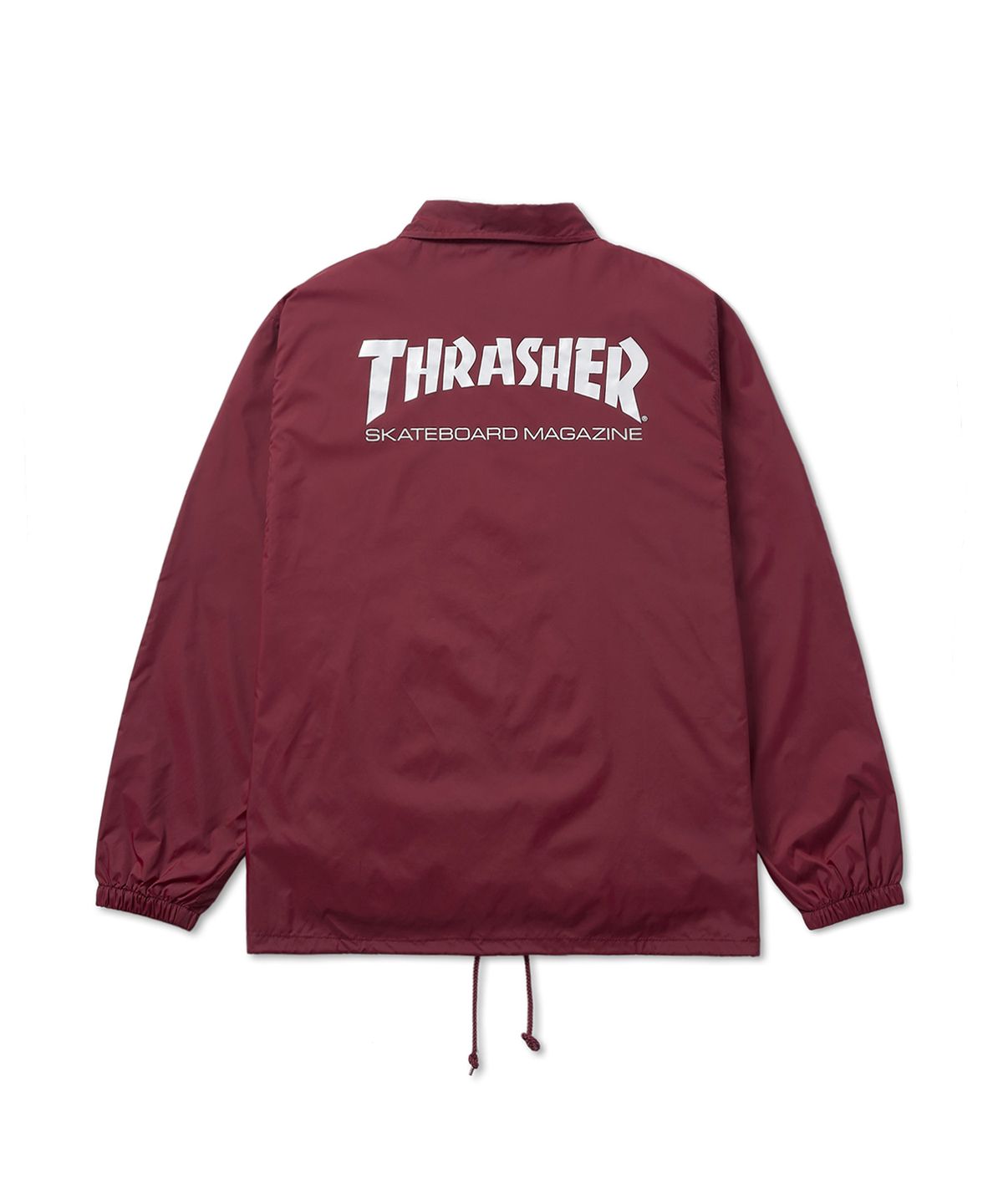 트레셔(THRASHER) 매거진 로고 코치 자켓 버건디