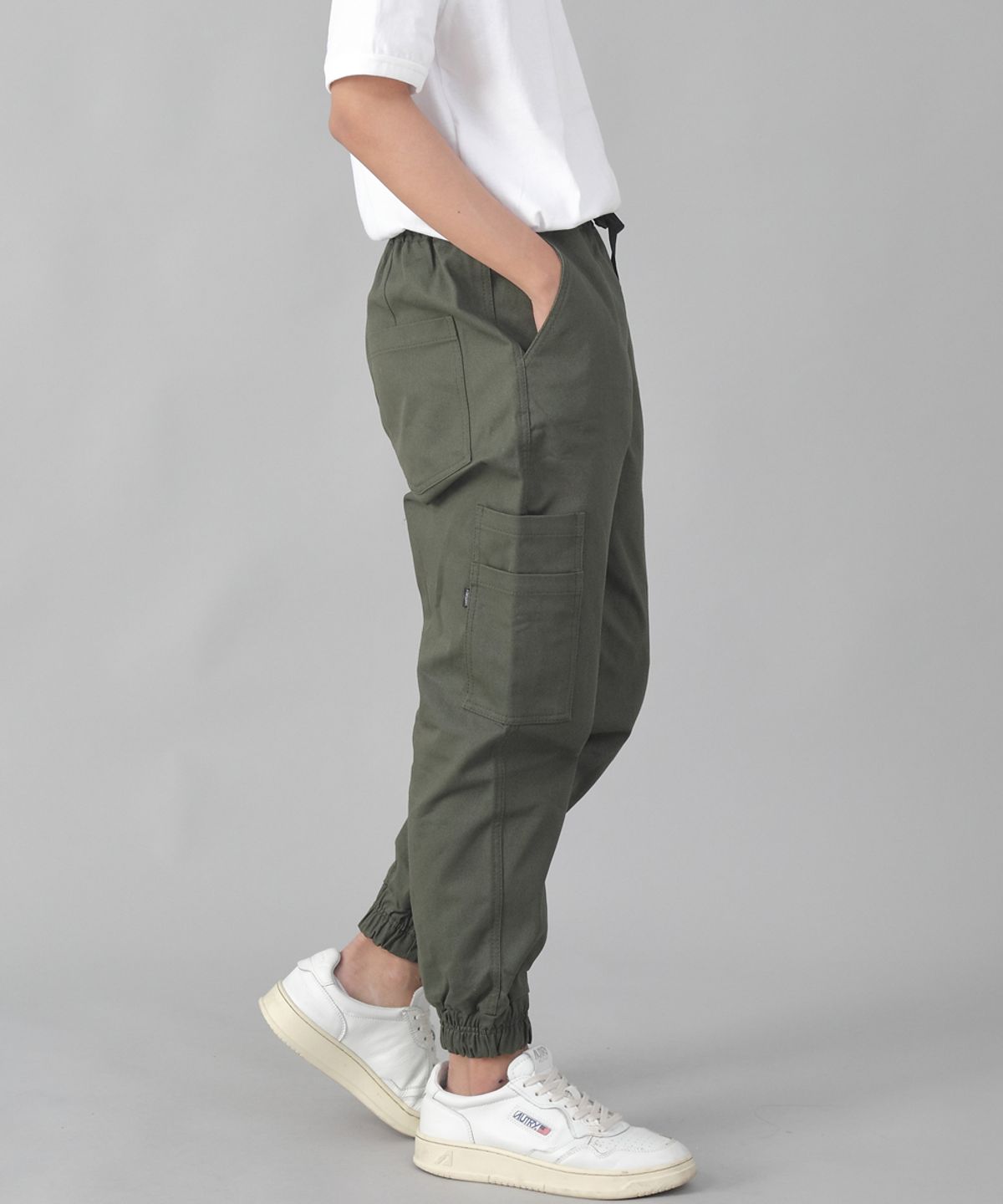세인트크루(SAINTCREW) 볼드 앵클밴드 카고조거 팬츠 BAC-328 카키