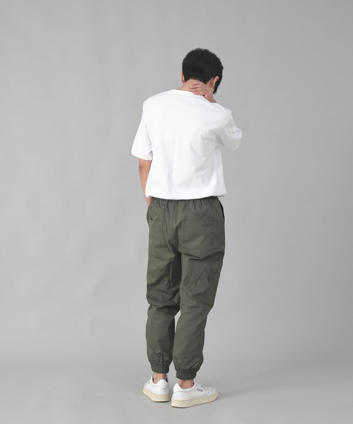 세인트크루(SAINTCREW) 볼드 앵클밴드 카고조거 팬츠 BAC-328 카키