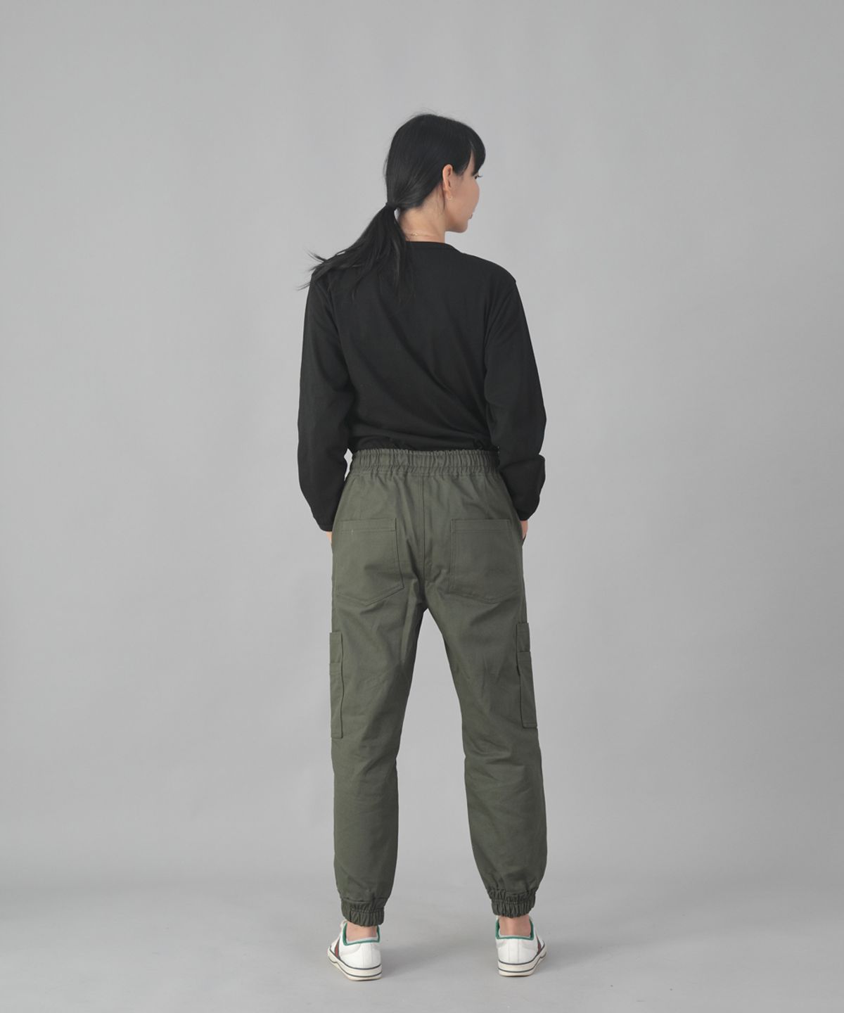 세인트크루(SAINTCREW) 볼드 앵클밴드 카고조거 팬츠 BAC-328 카키