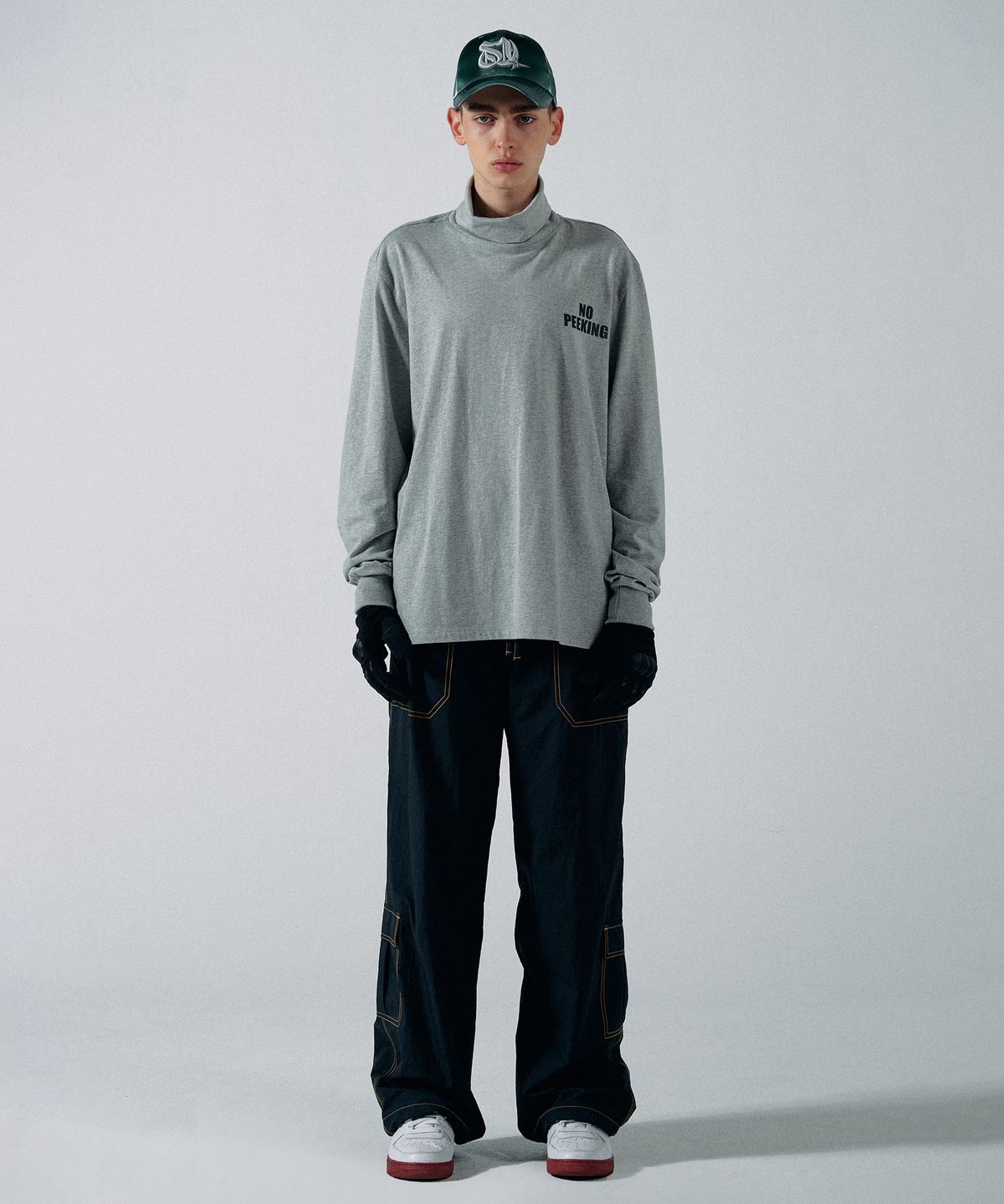 스컬프터(SCULPTOR) No Peeking Turtleneck Melange Gray