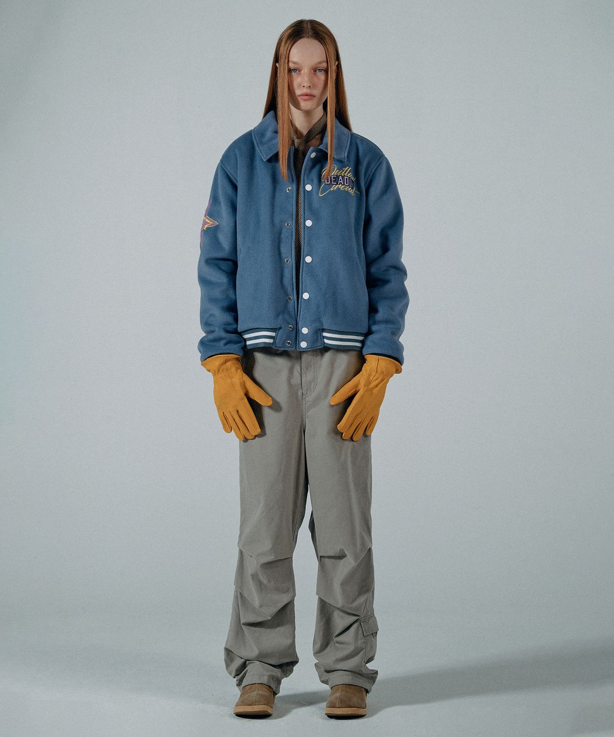 스컬프터(SCULPTOR) Varsity Standard Jacket Blue