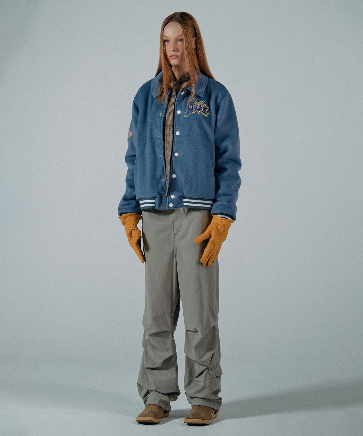 스컬프터(SCULPTOR) Varsity Standard Jacket Blue