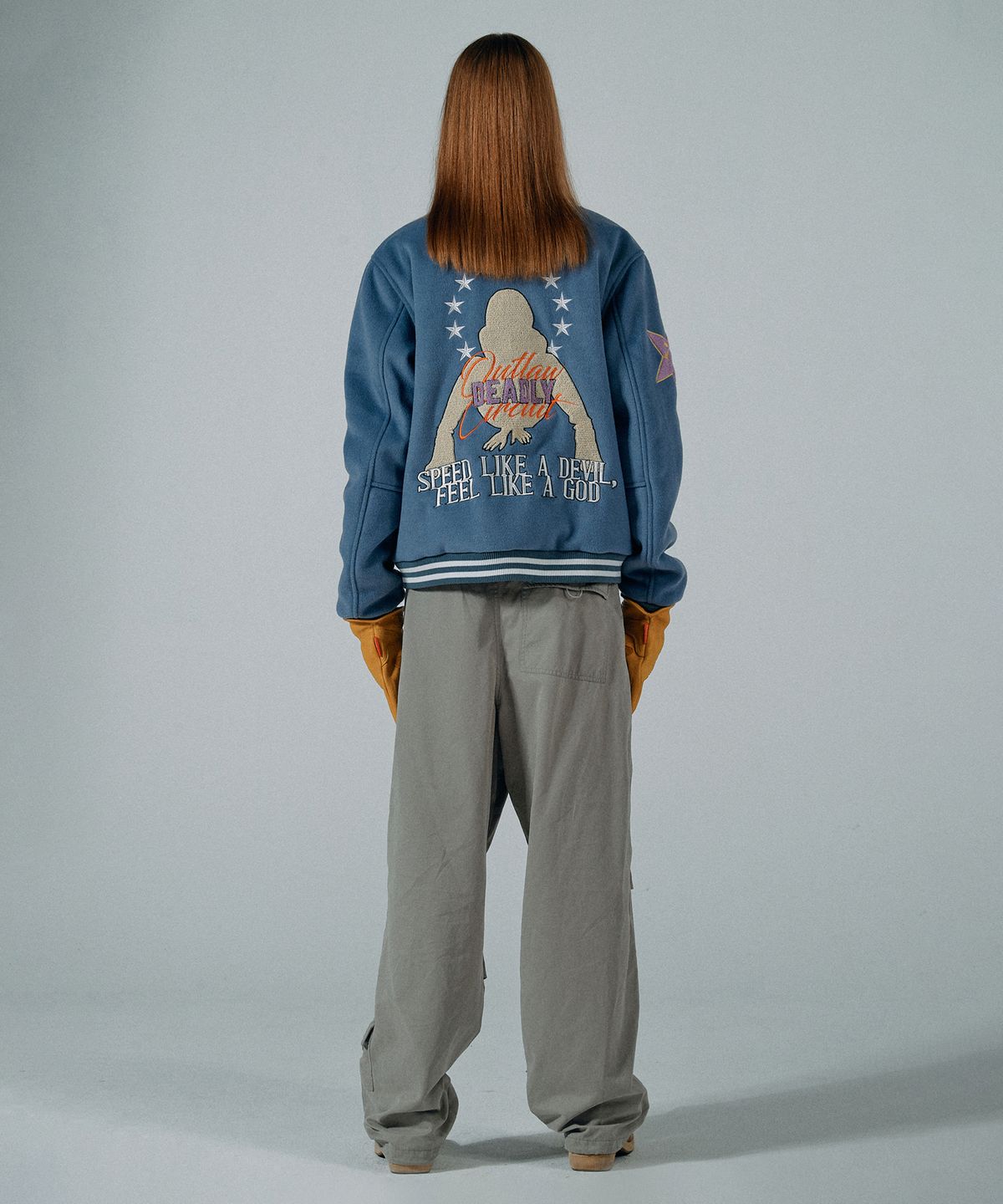 스컬프터(SCULPTOR) Varsity Standard Jacket Blue