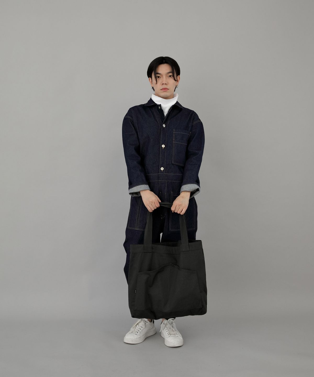 세인트크루(SAINTCREW) 하우스 포켓 빅사이즈 에코백 HP-111 차콜