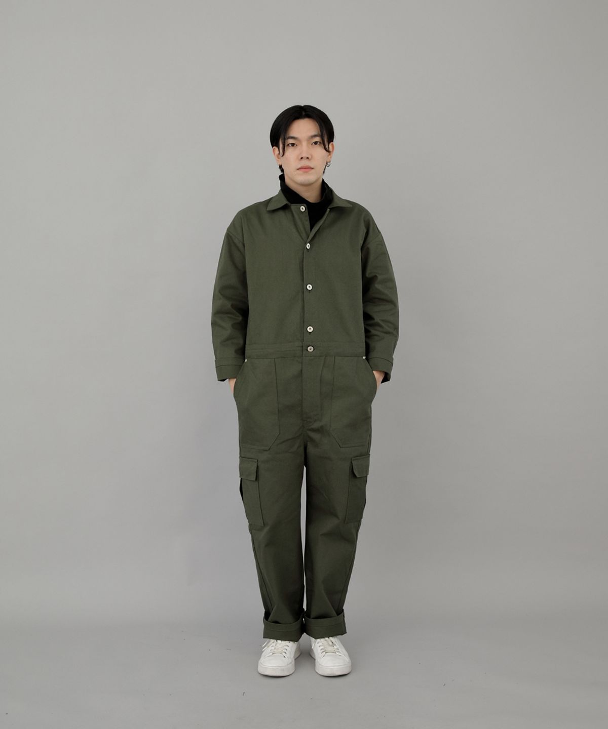 세인트크루(SAINTCREW) 레트로라인 카고 점프슈트 RLC-509 카키