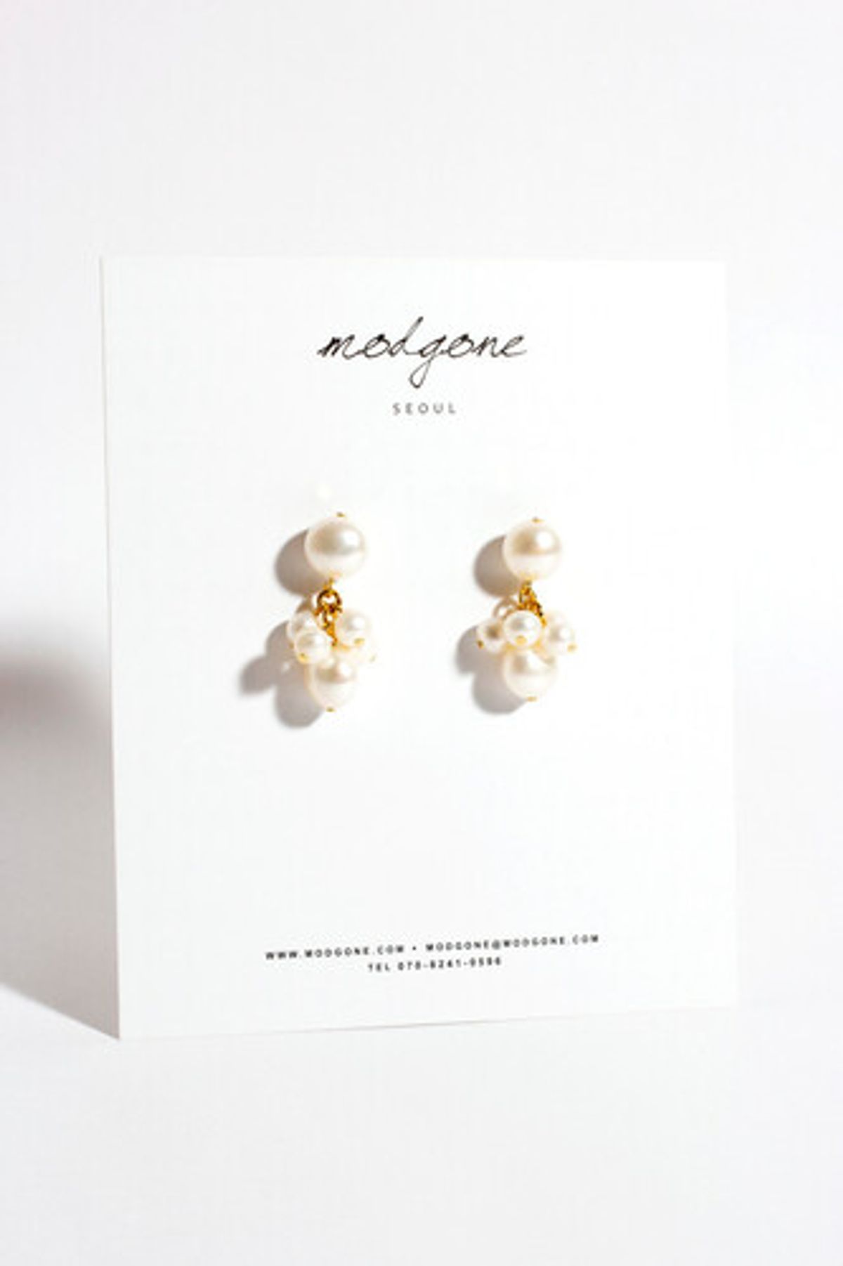 모드곤(MODGONE) 담수진주 포도방울 귀걸이 Fresh Water Pearl Grapes Earrings