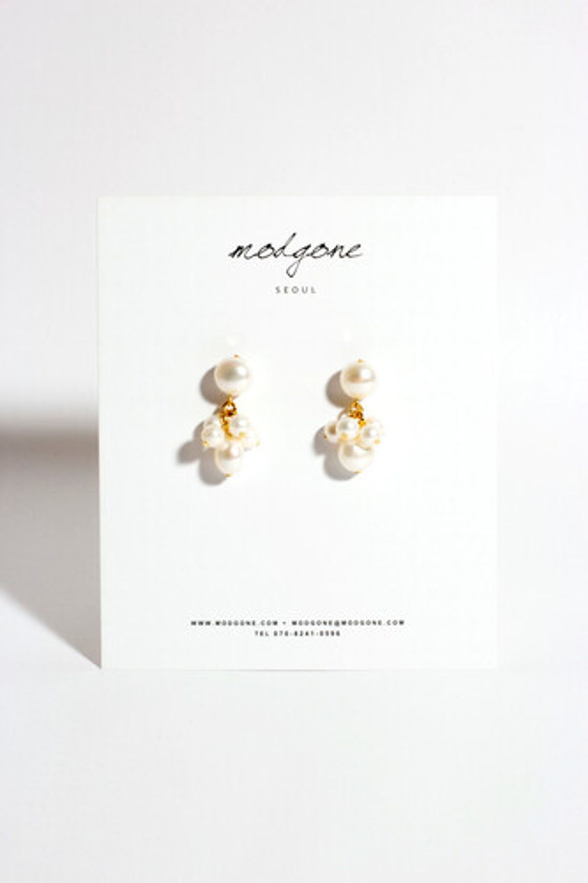 모드곤(MODGONE) 담수진주 포도방울 귀걸이 Fresh Water Pearl Grapes Earrings