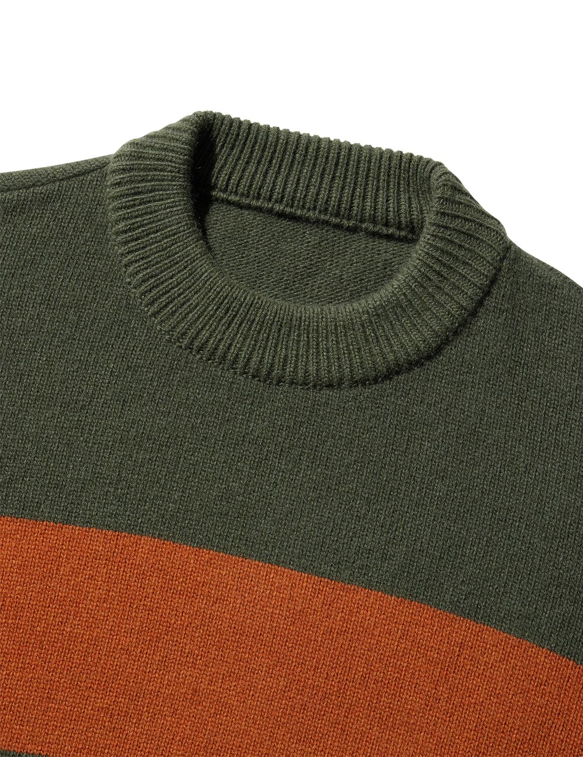 네이머클로딩(NAMERCLOTHING) FISHERMAN WOOL SWEATER OLIVE