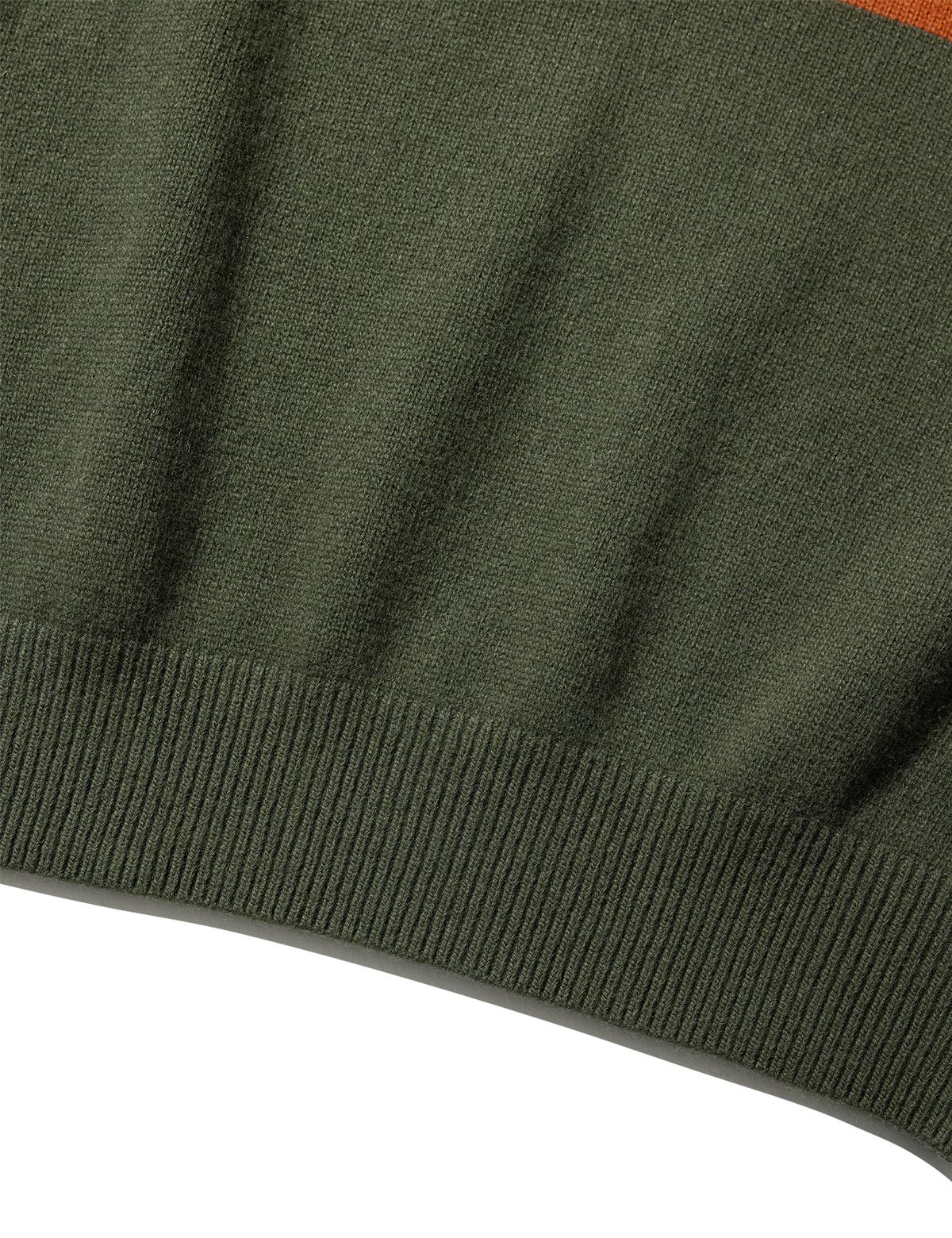 네이머클로딩(NAMERCLOTHING) FISHERMAN WOOL SWEATER OLIVE
