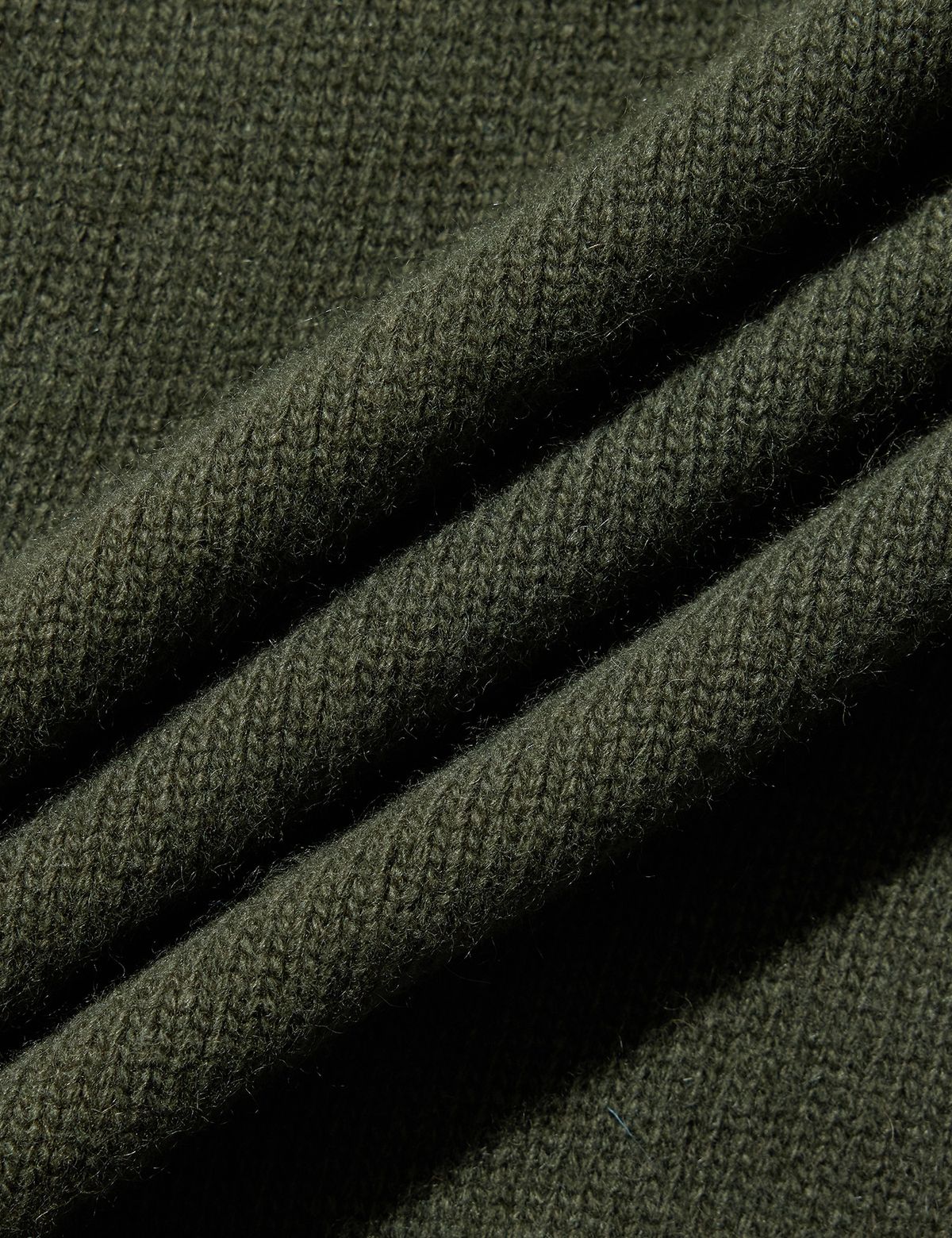 네이머클로딩(NAMERCLOTHING) FISHERMAN WOOL SWEATER OLIVE