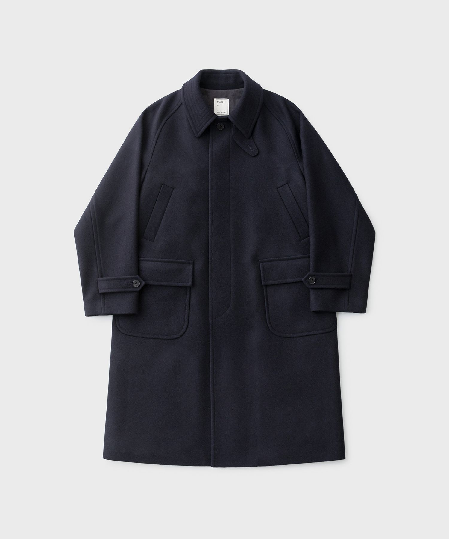 MUSINSA | ANOTHER OFFICE WOMEN Women Voyager Balmacaan Coat (Dark