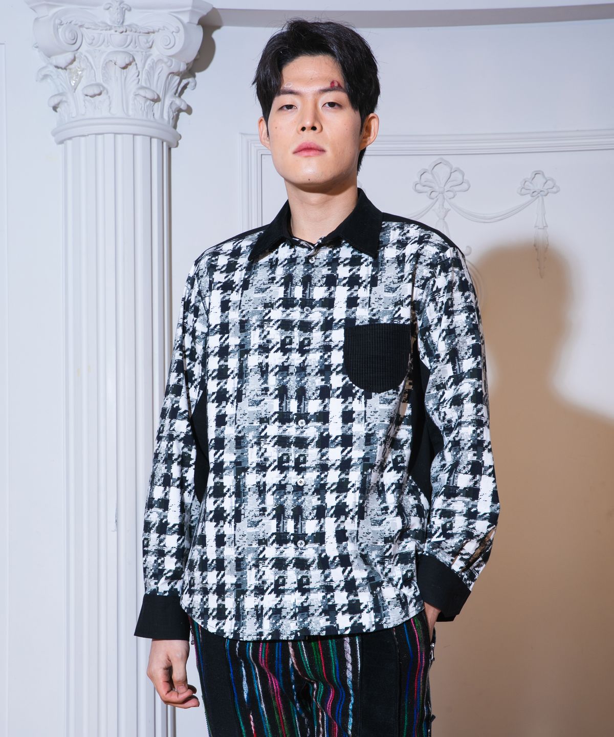 와이쏘씨리얼즈(WHYSOCEREALZ) Glitch Checkmate Shirt