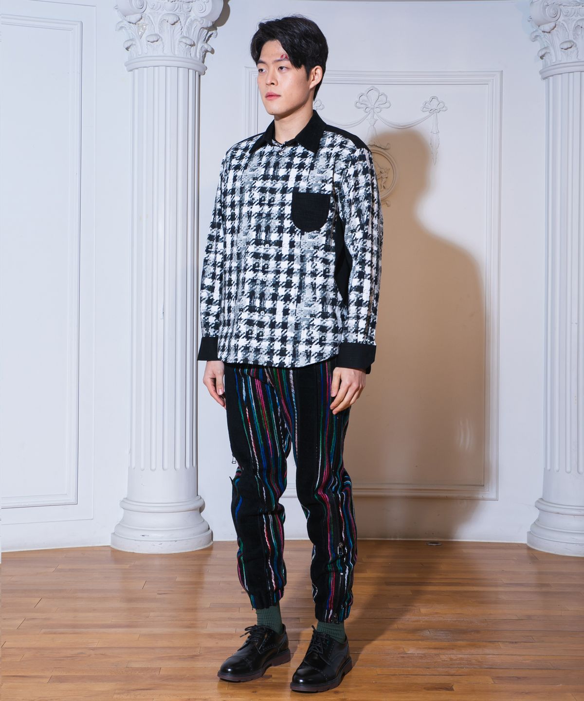 와이쏘씨리얼즈(WHYSOCEREALZ) Glitch Checkmate Shirt
