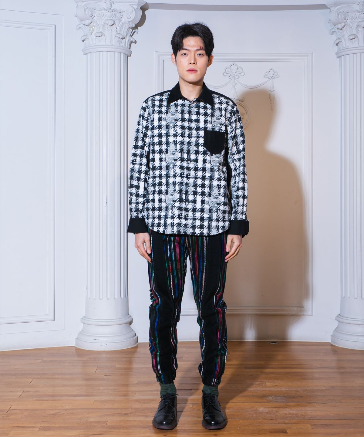 와이쏘씨리얼즈(WHYSOCEREALZ) Glitch Checkmate Shirt