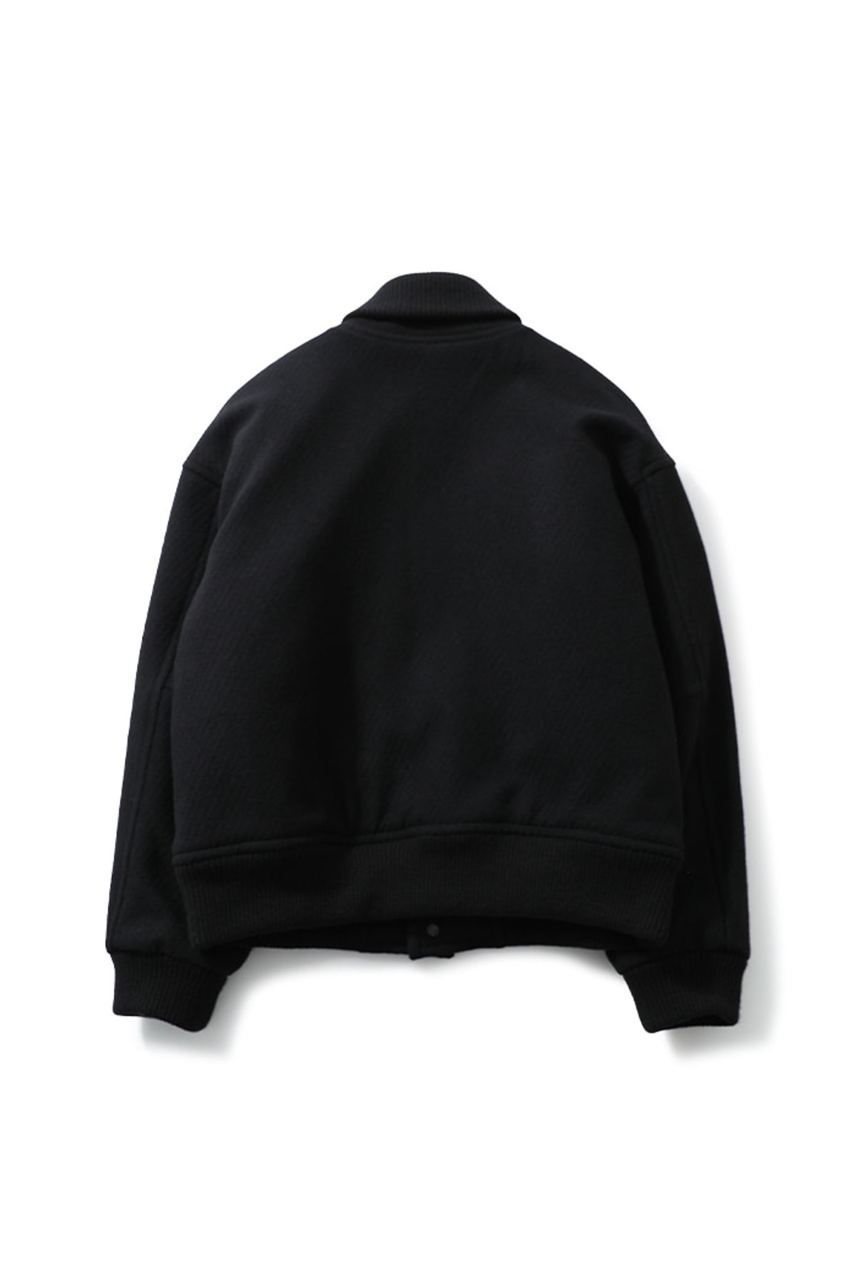 홀리선(HORLISUN) 22FW Header Stadium Twill Wool Jacket Black