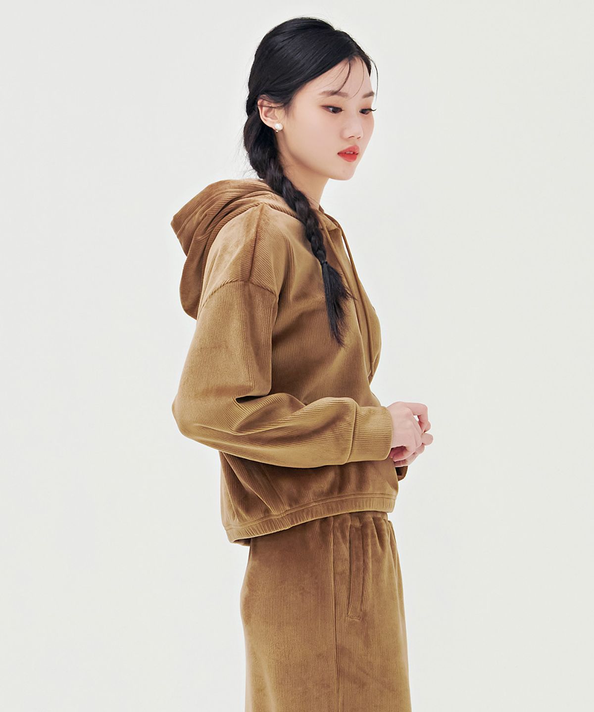 체이스컬트(CHASECULT) 여성 융기모 후드 티셔츠-BFRG5172D0X
