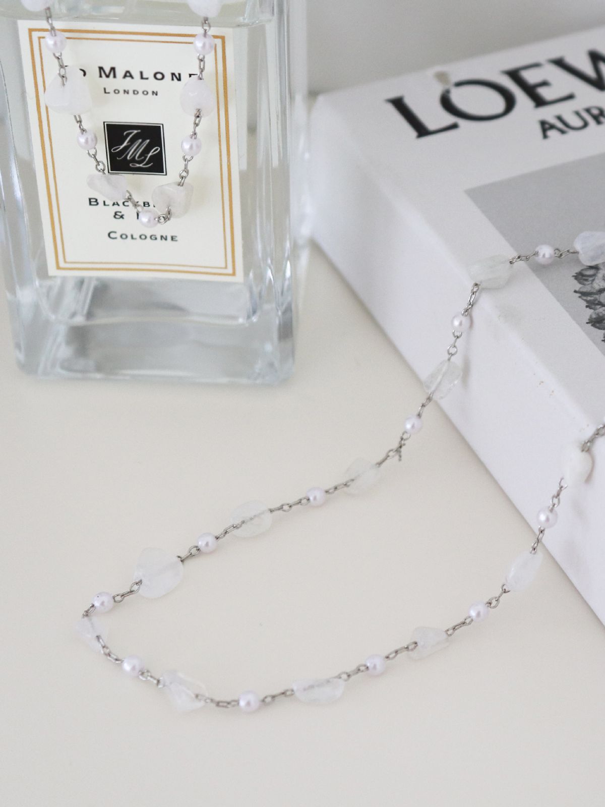 리타모니카(RITA MONICA) White Pebble Necklace