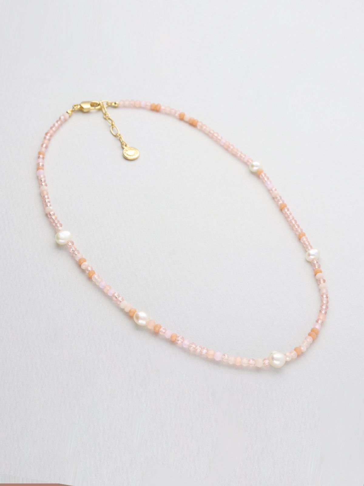 리타모니카(RITA MONICA) Pink Bead Pearl Necklace
