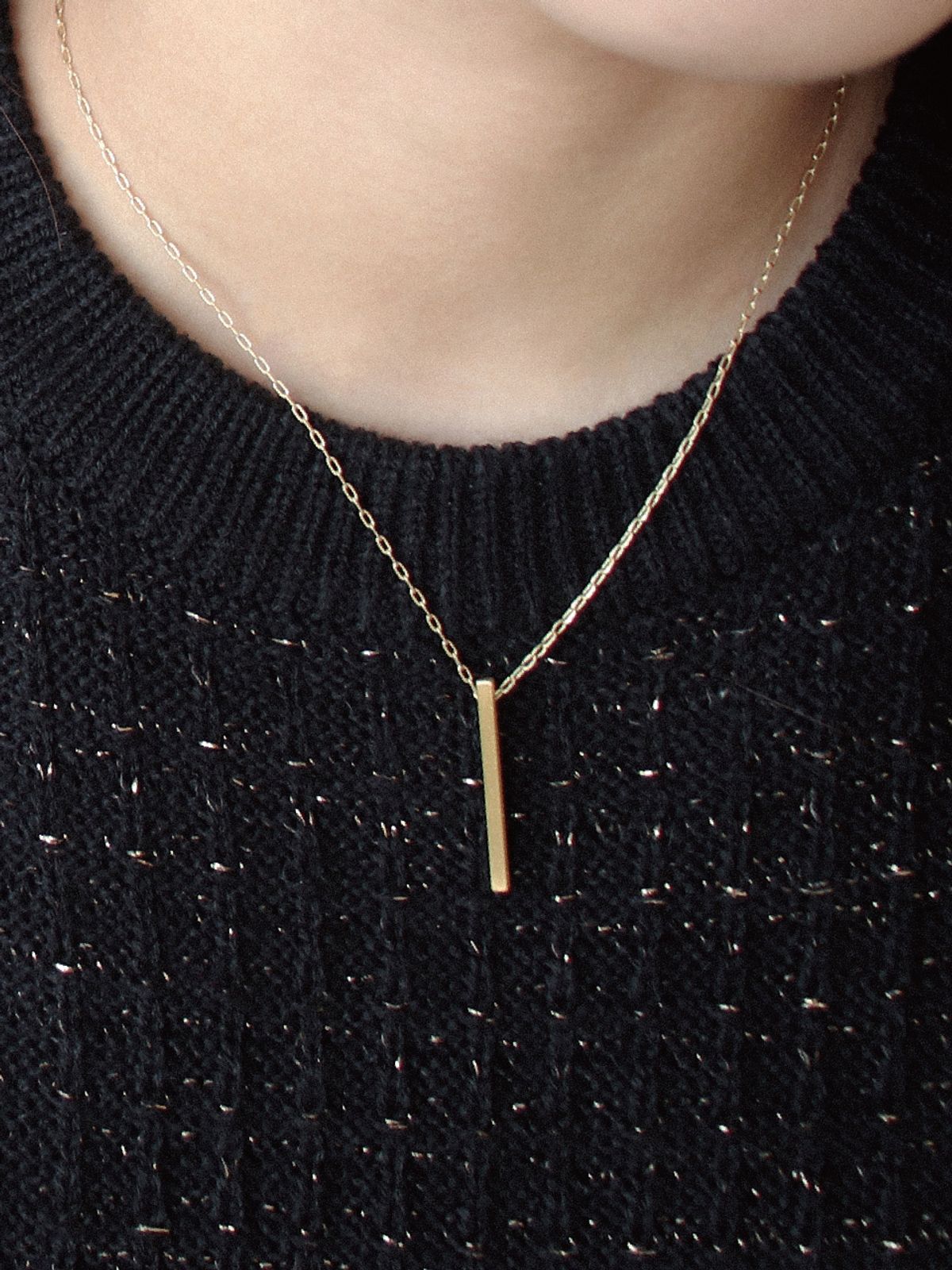 리타모니카(RITA MONICA) Simple Bar Necklace