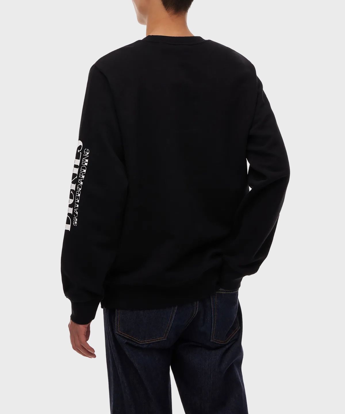 디키즈(DICKIES) 로니 샌도발 플리스 풀오버 크루넥 Black