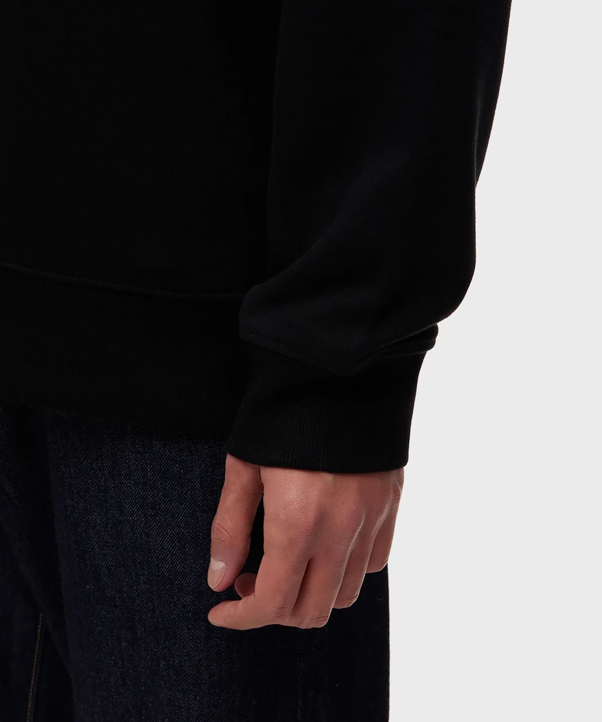 디키즈(DICKIES) 로니 샌도발 플리스 풀오버 크루넥 Black