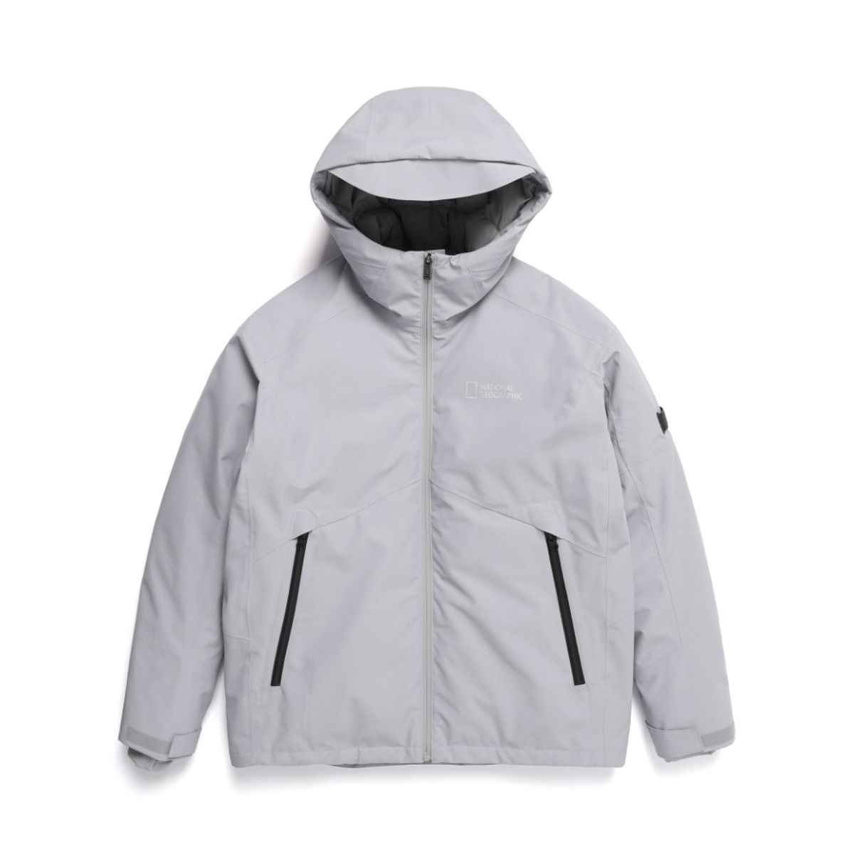 내셔널지오그래픽(NATIONALGEOGRAPHIC) N224MDW730 안타레스 숏 기장 덕 다운 점퍼 GLACIER GREY