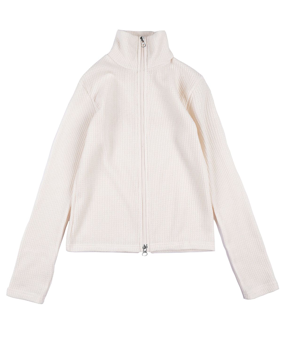 피스메이커(PIECE MAKER) ETHNIC WAFFLE KNIT ZIP UP (IVORY)