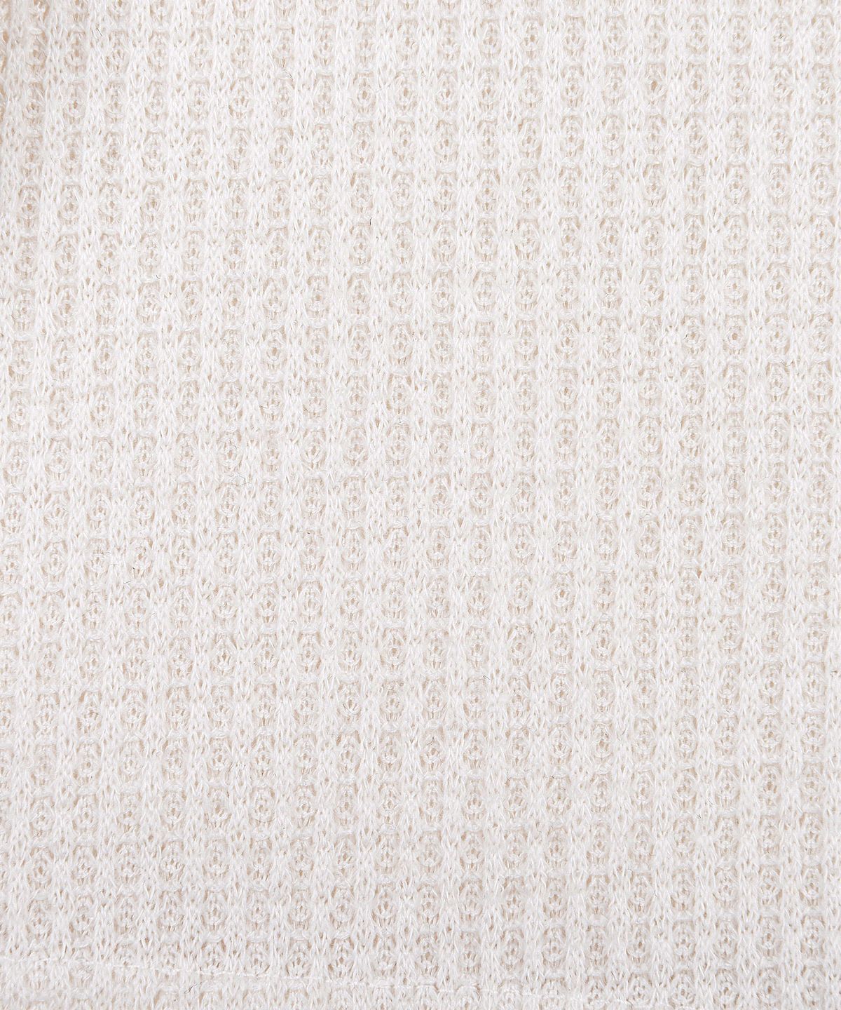 피스메이커(PIECE MAKER) ETHNIC WAFFLE KNIT ZIP UP (IVORY)