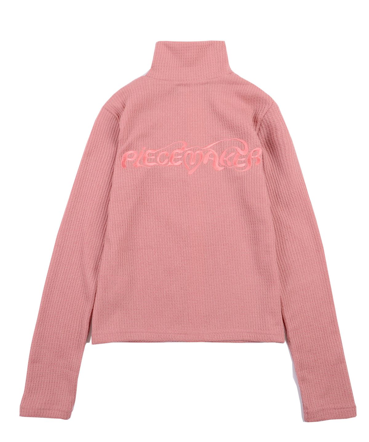 피스메이커(PIECE MAKER) ETHNIC WAFFLE KNIT ZIP UP (PINK)