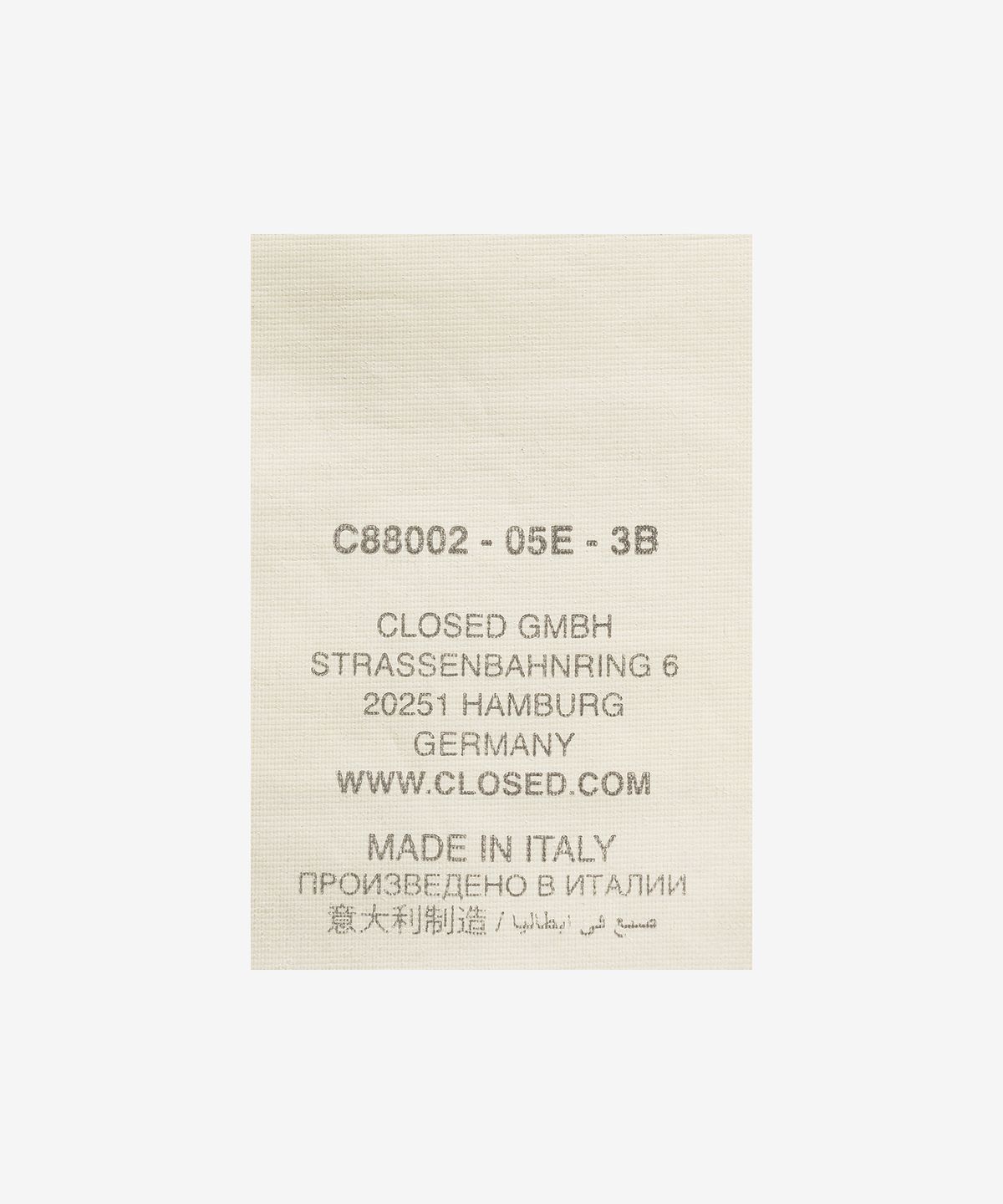 클로즈드(CLOSED) 페달 푸셔 데님 팬츠 - 라이트 블루 / C8800205E3BLBL
