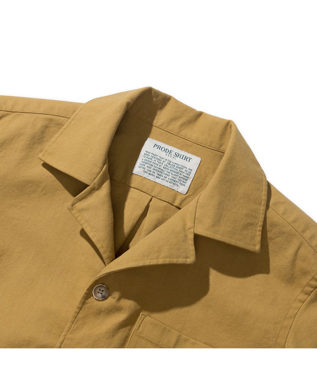 프로드셔츠(PRODESHIRT) 빈티지 옥스포드 셔켓 (머스타드)